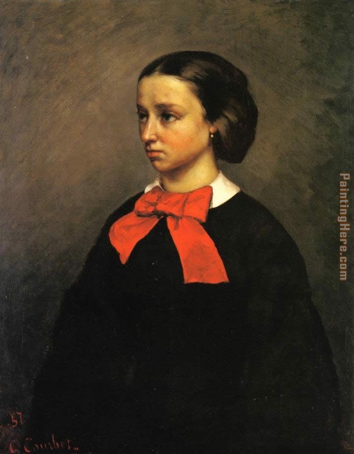 Gustave Courbet Portrait of Mademoiselle Jacquet